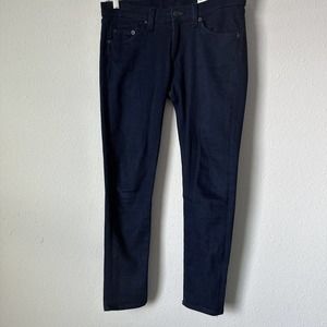 Rag and Bone Indigo Capri Cropped Skinny Jeans Sz 26